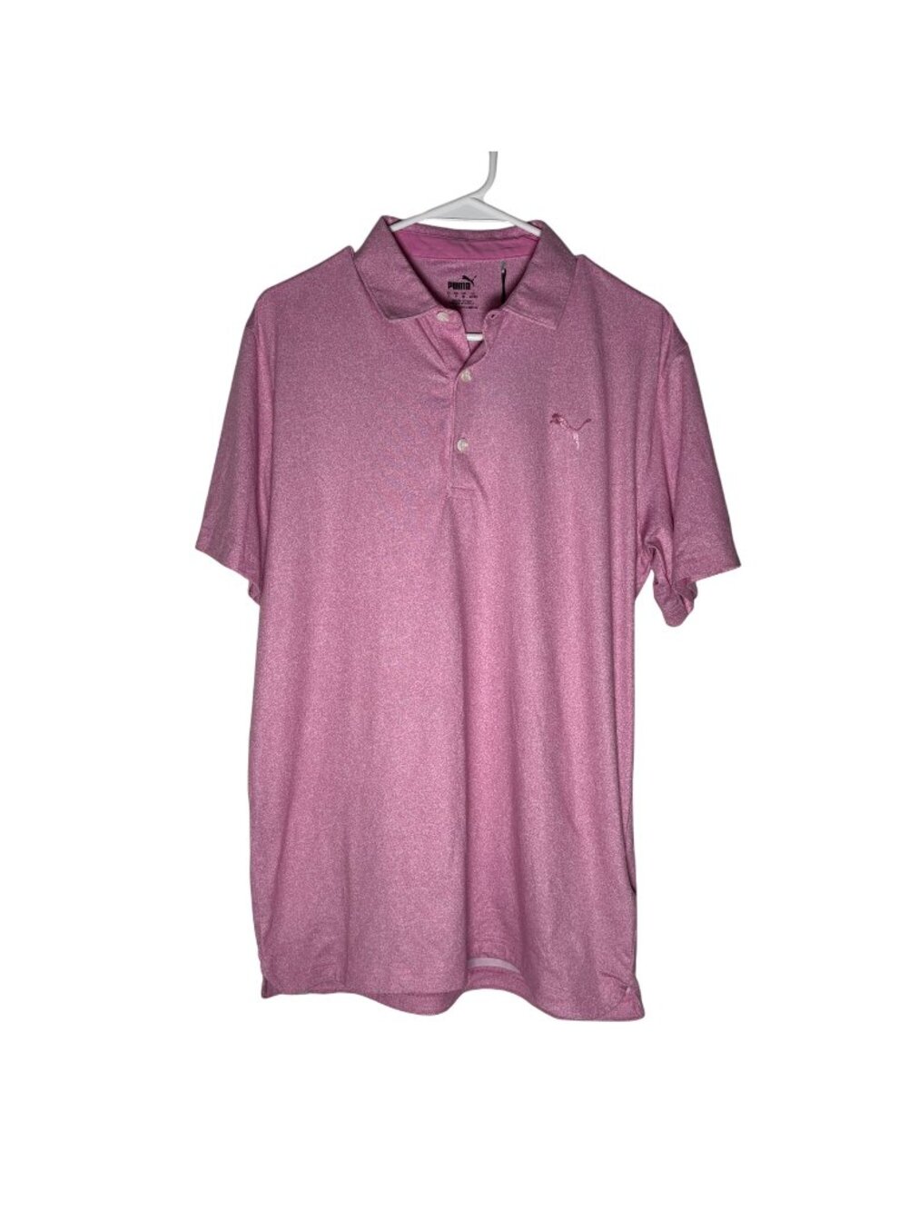 PUMA Men's CLOUDSPUN Primary Golf Polo Pink Size S NWT